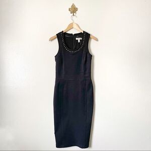 Burberry London Black Sleeveless Bodycon midi dress NWOT size 4